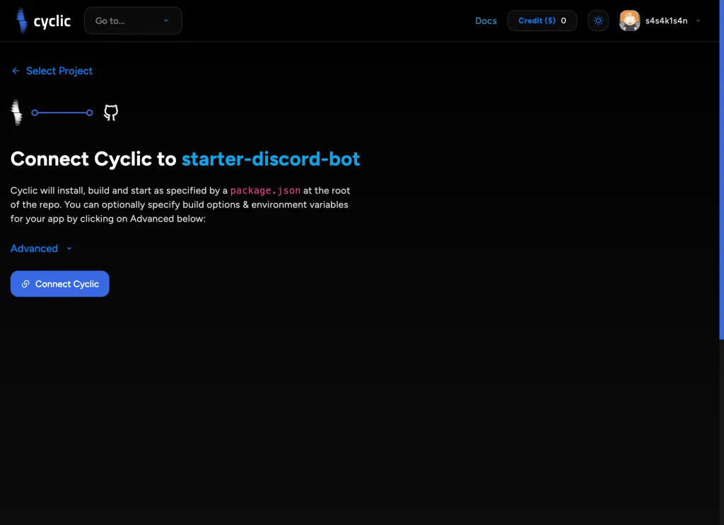 discord botの作成開始